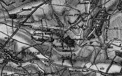 Old map of Broadwater Bottom in 1896
