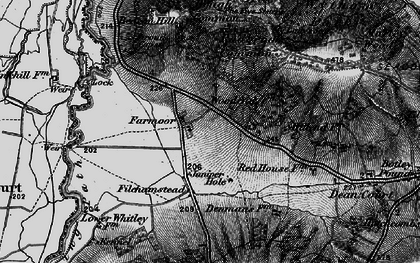 Old map of Farmoor in 1895