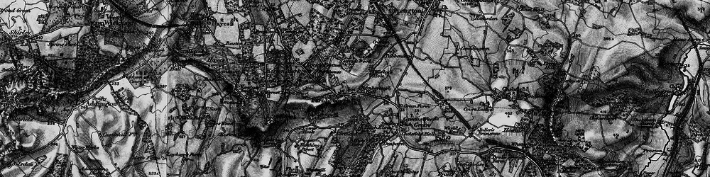 Old map of Farnborough in 1895