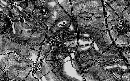 Old map of Farnborough in 1896
