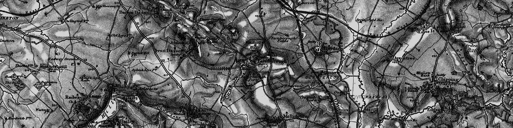 Old map of Farnborough in 1896