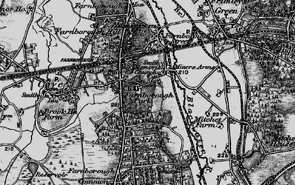 Old map of Farnborough Park in 1895