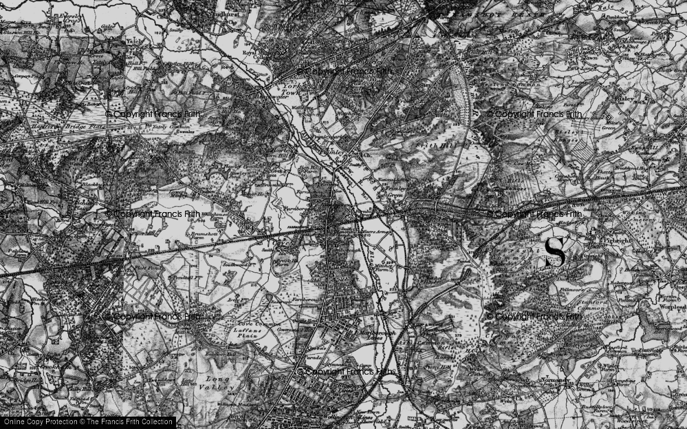 Old Map of Farnborough Street, 1895 in 1895