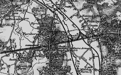 Old map of Farnborough Street in 1895