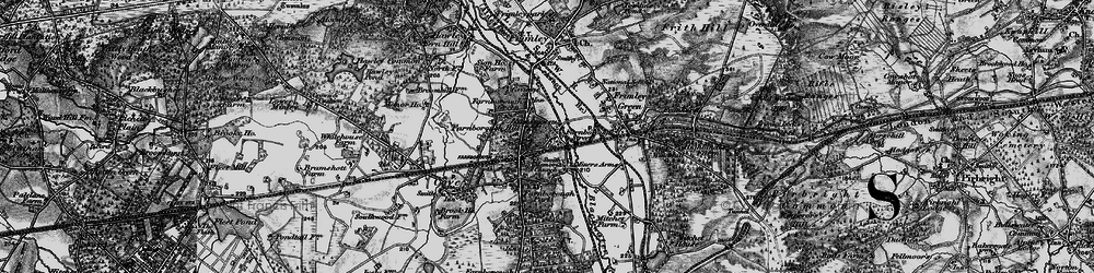 Old map of Farnborough Street in 1895