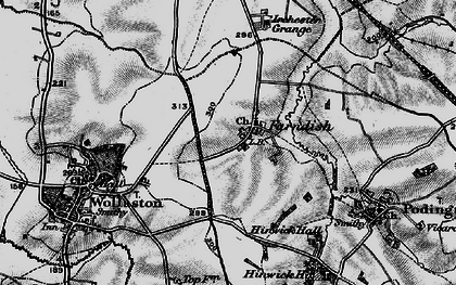 Old map of Farndish in 1898