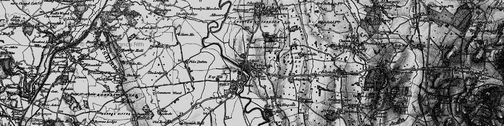 Old map of Farndon in 1897