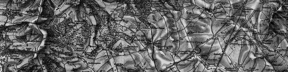 Old map of Farnham in 1895
