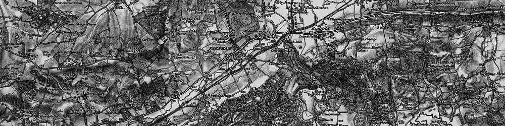 Old map of Farnham in 1895
