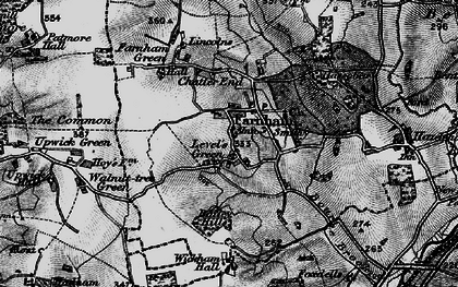 Old map of Farnham in 1896