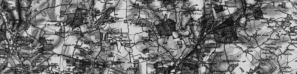 Old map of Wickham Hall in 1896