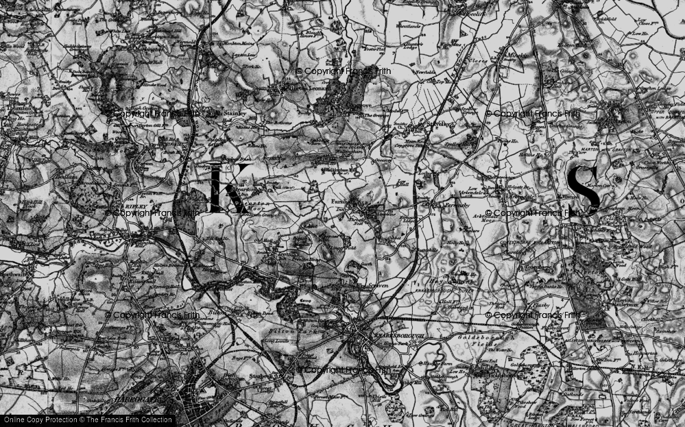 Old Map of Farnham, 1898 in 1898