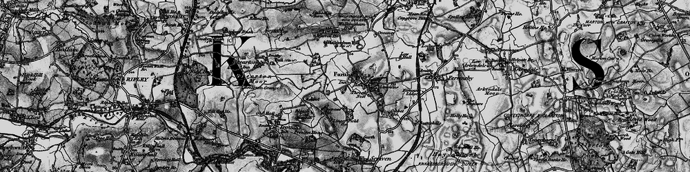 Old map of Branton Court in 1898