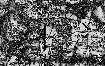 Old map of Farnham Common in 1896