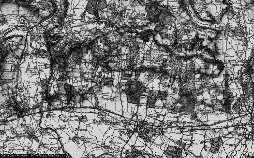 Old Map of Farnham Park, 1896 in 1896