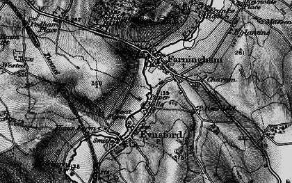 Old map of Farningham in 1895