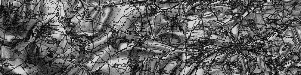 Old map of Farrington Gurney in 1898