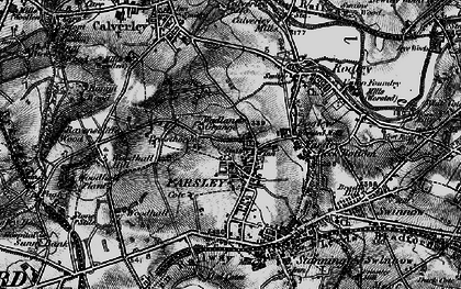 Old map of Farsley in 1898