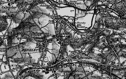 Old map of Farsley Beck Bottom in 1898