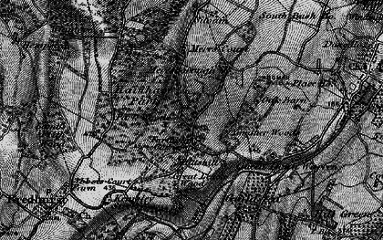 Old map of Farthing Corner in 1895