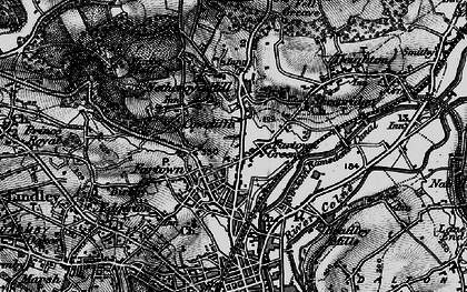 Old map of Fartown in 1896