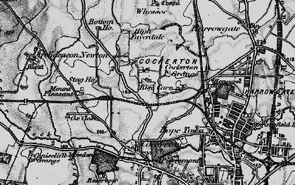 Old map of Faverdale in 1897