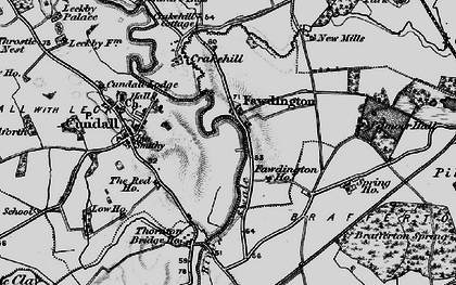 Old map of Fawdington in 1898