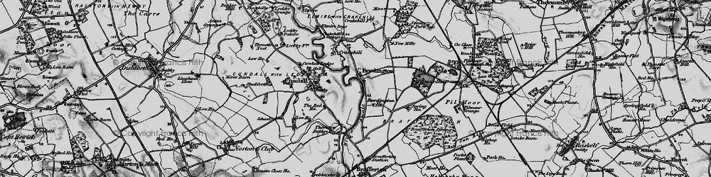 Old map of Fawdington in 1898