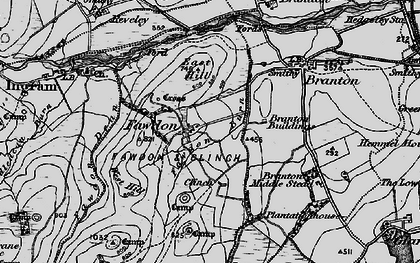 Old map of Branton Middlesteads in 1897