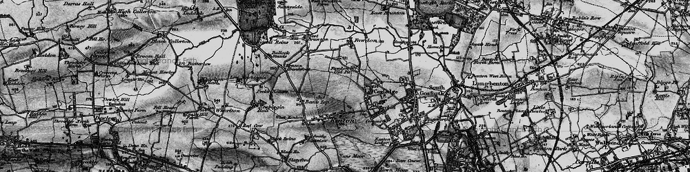 Old map of Fawdon in 1897