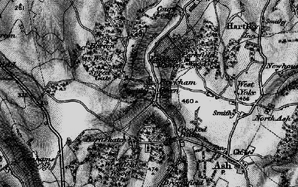 Old map of Fawkham Green in 1895