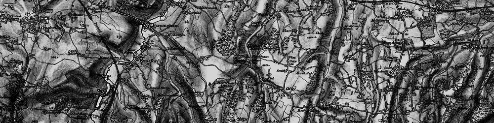 Old map of Fawkham Green in 1895