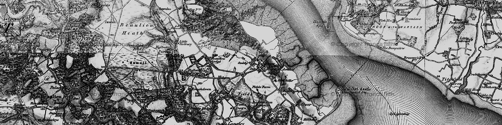 Old map of Fawley in 1895