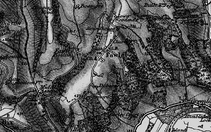 Old map of Benhams in 1895