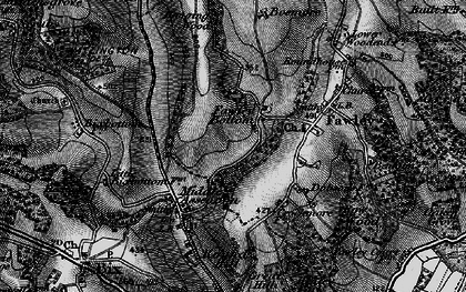 Old map of Fawley Bottom in 1895