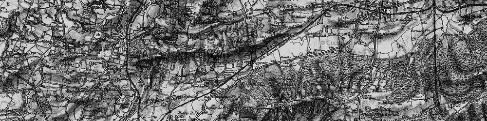 Old map of Beechwood in 1896