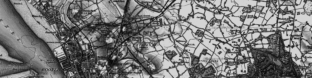 Old map of Fazakerley in 1896