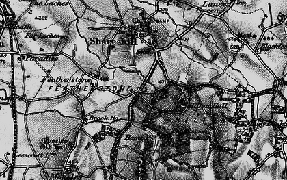 Old map of Featherstone in 1899