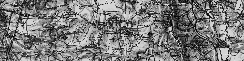 Old map of Feckenham in 1898