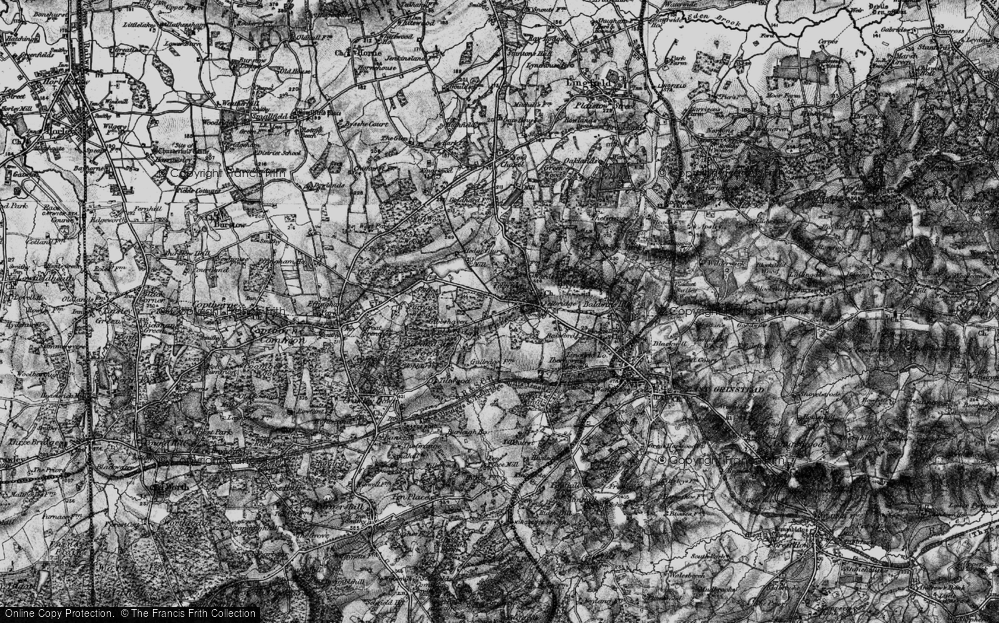 Old Map of Felbridge, 1895 in 1895