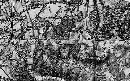 Old map of Felcourt in 1895