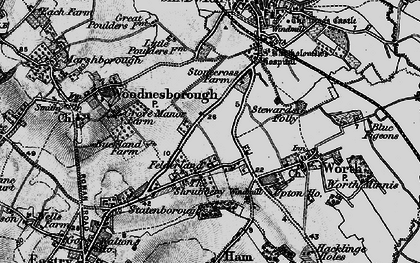 Old map of Felderland in 1895