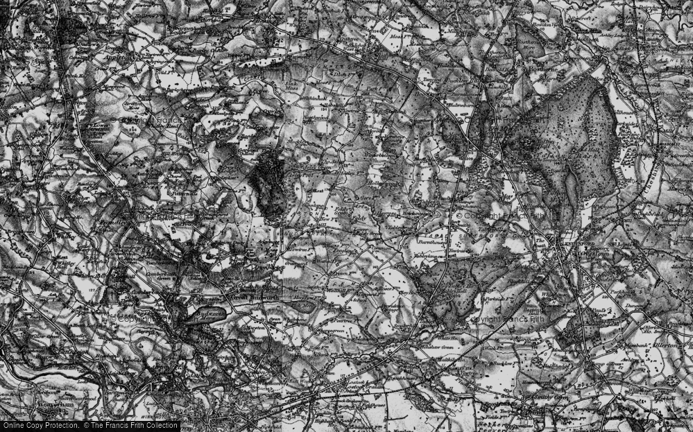 Old Map of Feldy, 1896 in 1896