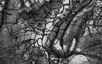 Old map of Aberhyddnant in 1898