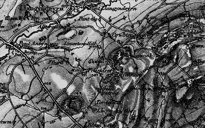 Old map of Felindre in 1896