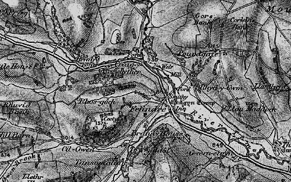 Old map of Felindre in 1899
