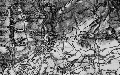 Old map of Felinfoel in 1897