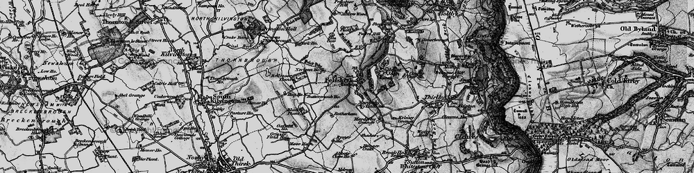 Old map of Felixkirk in 1898