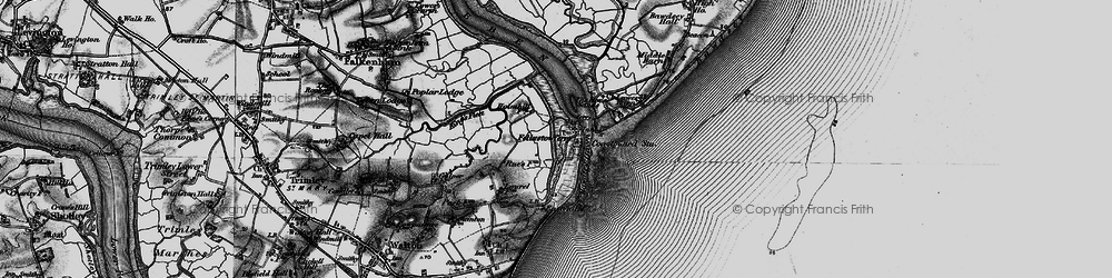 Old map of Woodbridge Haven in 1895