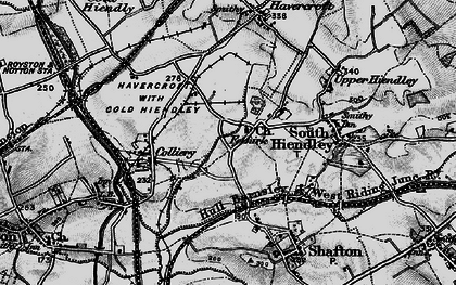 Old map of Felkirk in 1896
